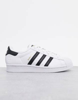 adidas originals superstar trainers in white and black