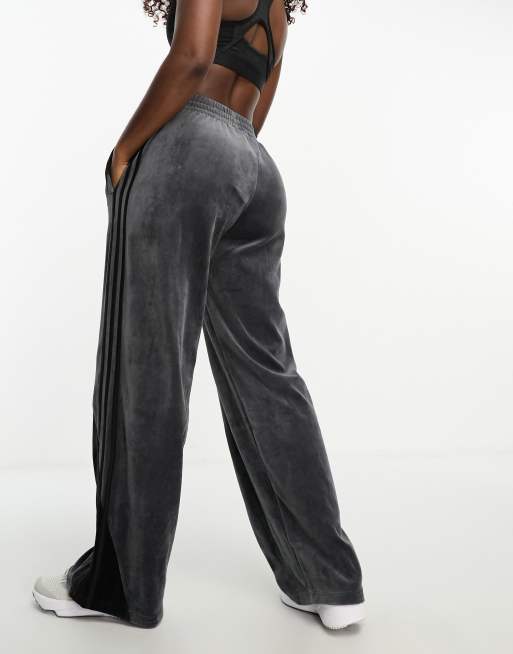 Velour Joggers - Dark gray - Ladies