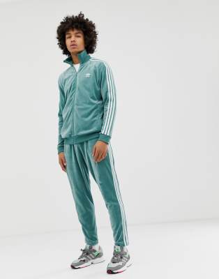 adidas velour green