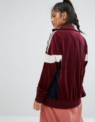 burgundy adidas jackets