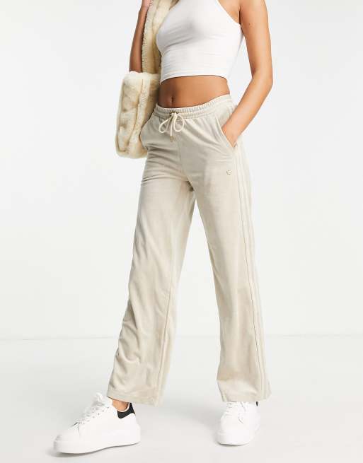 adidas Originals velour track pant in oatmeal ASOS