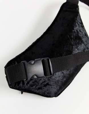black velvet bum bag