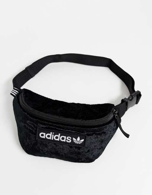 Navy Blue Velvet Bumbag 