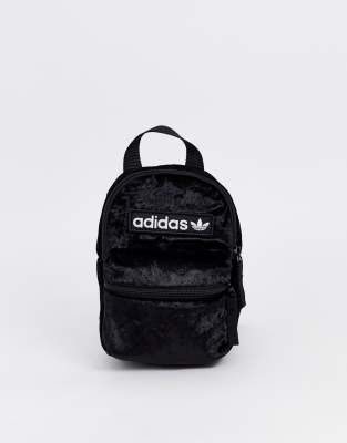 adidas originals velvet backpack in black