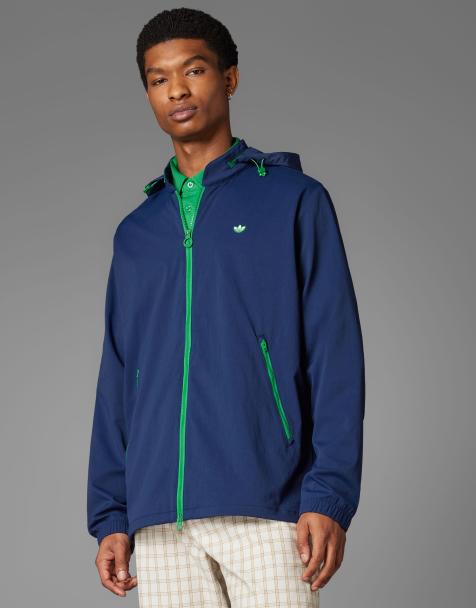 adidas Originals - Veste de golf réversible à capuche - Bleu nuit indigo - view 1