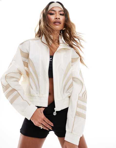 adidas Originals - Veste de survêtement courte tissée - Blanc cassé - view 1