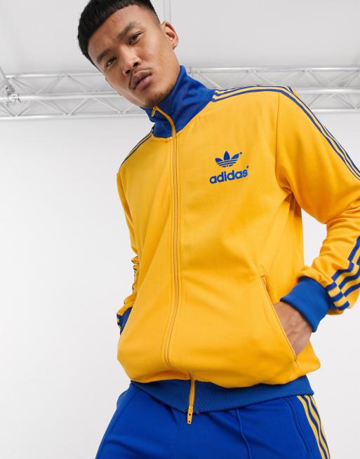 Veste adidas cheap bleu et jaune