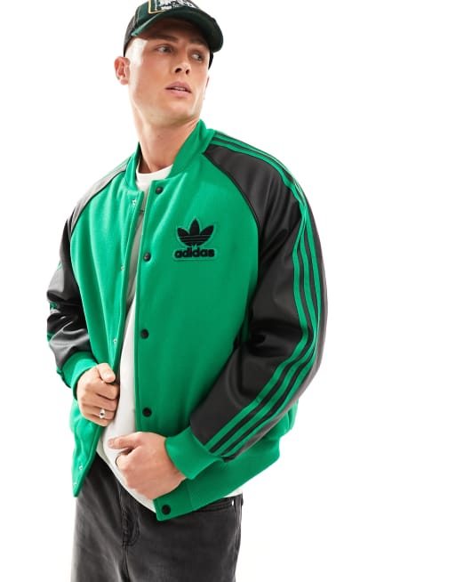 Veste adidas noir et on sale verte