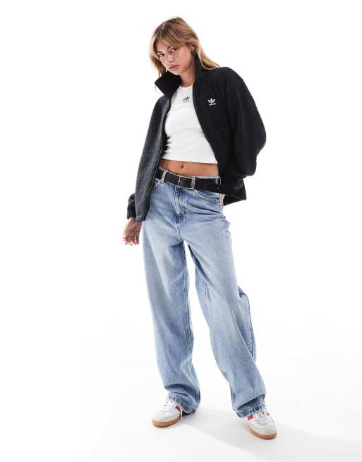 adidas Originals Veste zippee en polaire Noir