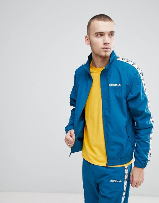 adidas Track Jacket With Taped Side Stripe In Blue CE4827 | ASOS