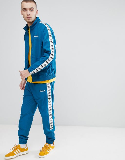 Verkleuren wasmiddel Hoeveelheid van adidas Originals - Vintage trainingsjack met bies aan de zijkant in blauw  CE4827 | ASOS