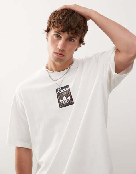 adidas Originals – Vit, oversize t-shirt - view 1