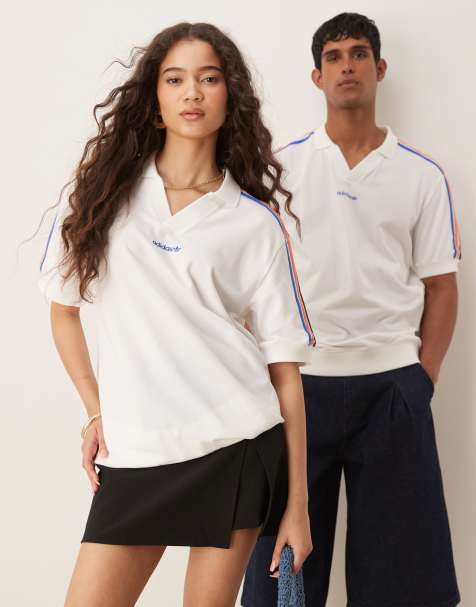 adidas Originals – Vit pikétröja - view 1