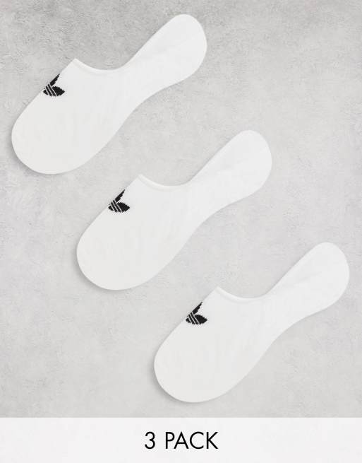 adidas Originals – Vita, osynliga strumpor i 3-pack