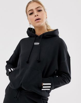 adidas originals black hoodie womens