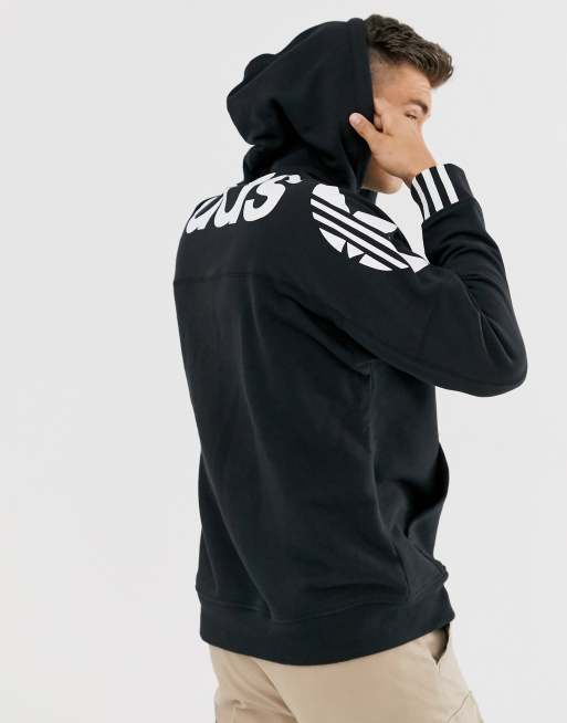 Adidas hoodie with logo best sale on back