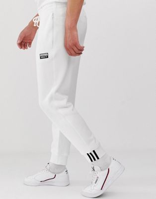 adidas Originals vocal joggers in white 