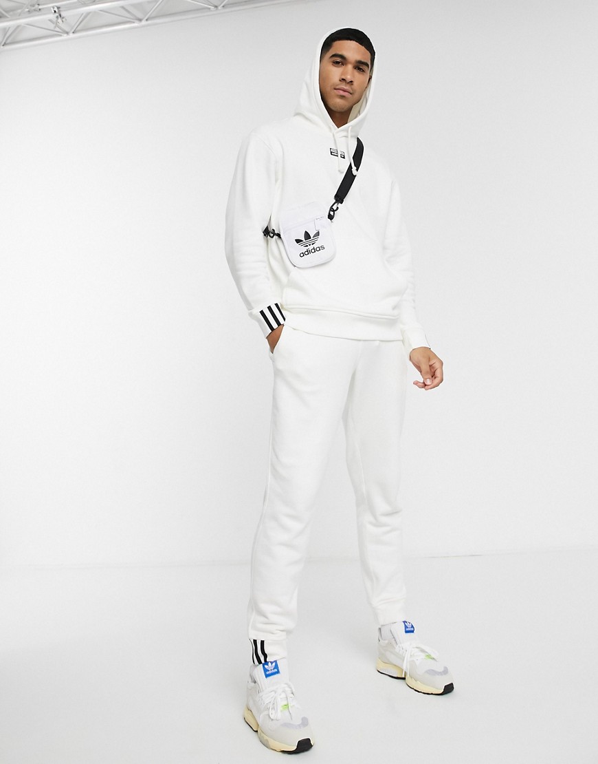 Adidas Originals vocal joggers in white