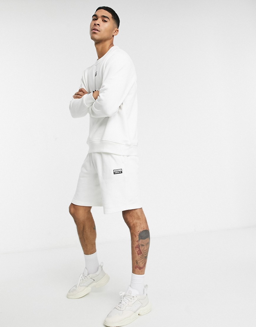Adidas Originals vocal shorts in white