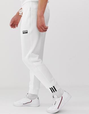adidas joggers white
