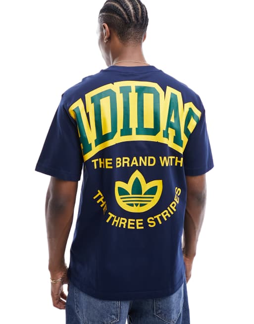 adidas Originals VRCT Short Sleeve T-Shirt in Blue | ASOS