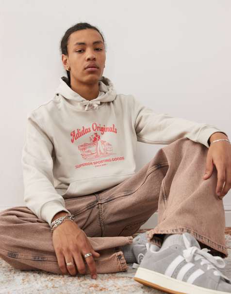 adidas Originals Wabash graphic hoodie in grey - view 1