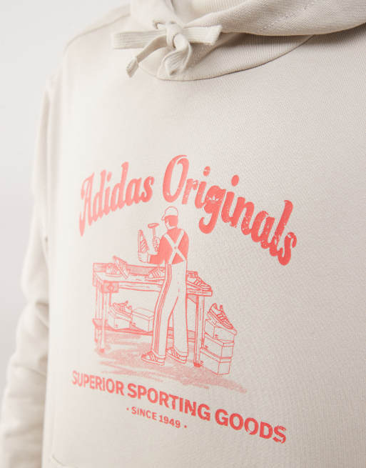 adidas Originals Wabash graphic hoodie in grey ASOS