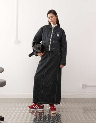 adidas Originals adidas Originals Wabash maxi skirt in grey