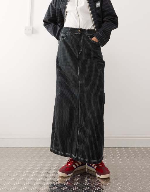 adidas Originals Wabash maxi skirt in grey