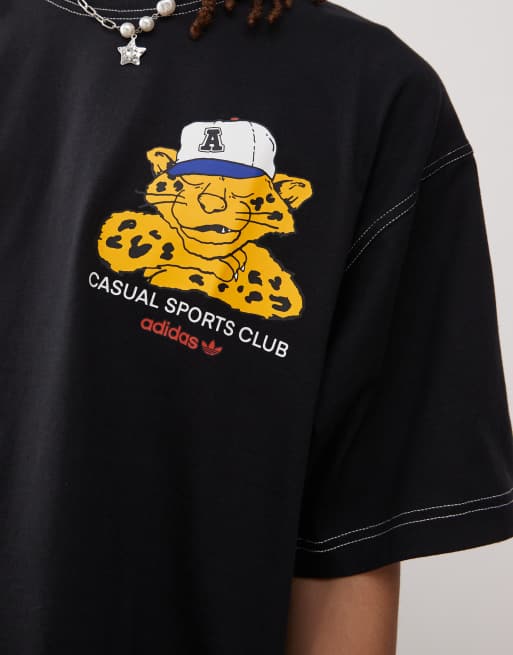 ★ドイツ発*adidas Originals*新作*Wabash LEOPARD Tシャツ★ adidas Originals Wabash t-shirt with leopard graphic in