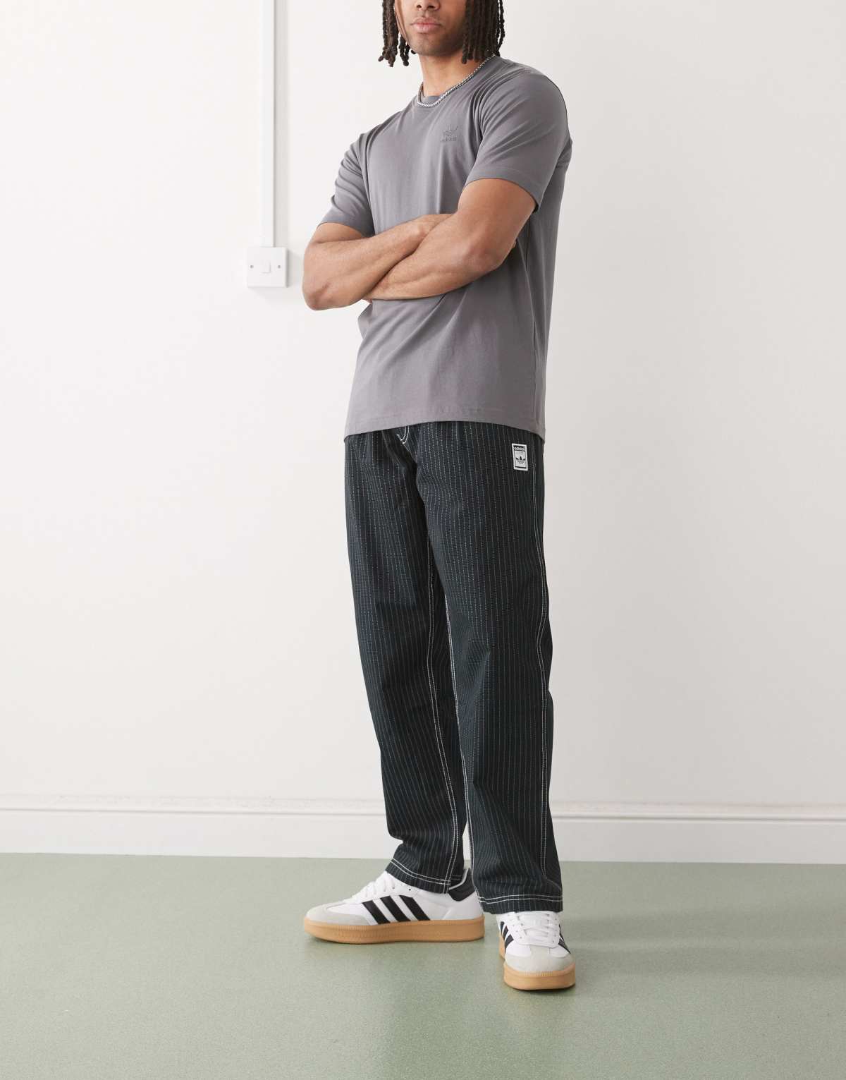 adidas Originals Wabash workwear trouser in black