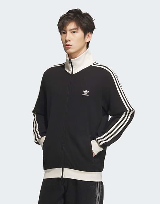 adidas Originals Waffle basketball track top in black | ASOS adidas Originals Waffle basketball track top in black | ASOS