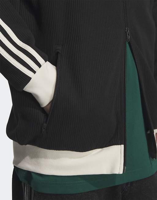 adidas Originals Waffle basketball track top in black | ASOS adidas Originals Waffle basketball track top in black | ASOS