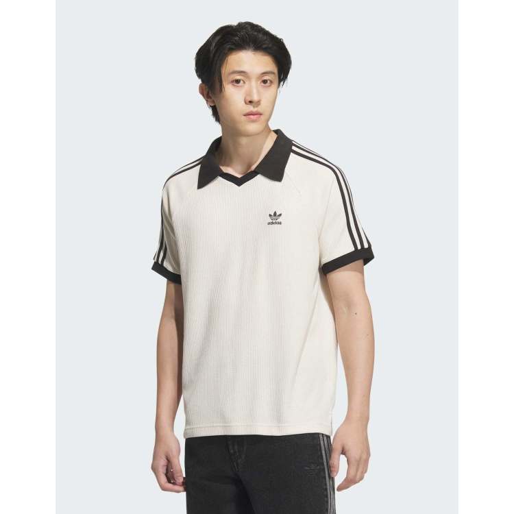 トップス adidas WAFFLE SHORT SLEEVE POLO XS adidas WAFFLE SHORT SLEEVE POLO ワンダーホワイト（アディダス