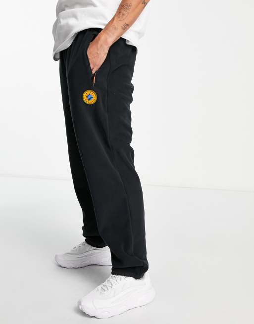 Adidas fleece best sale pants black