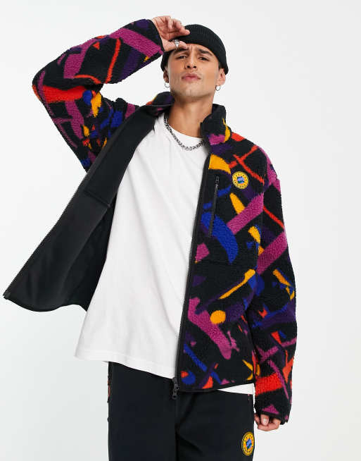 adidas Originals - 'Wander Hour' - Fleece van borg met ritssluiting in multi
