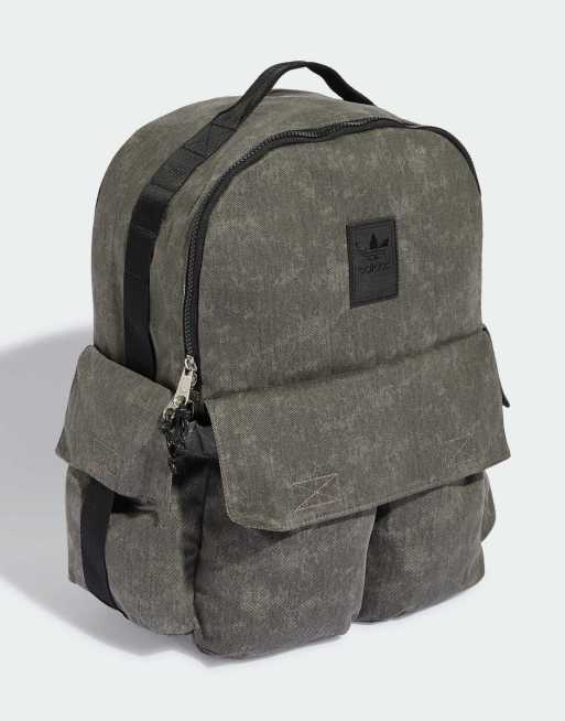 adidas Originals Washed backpack in black, 5 of 5