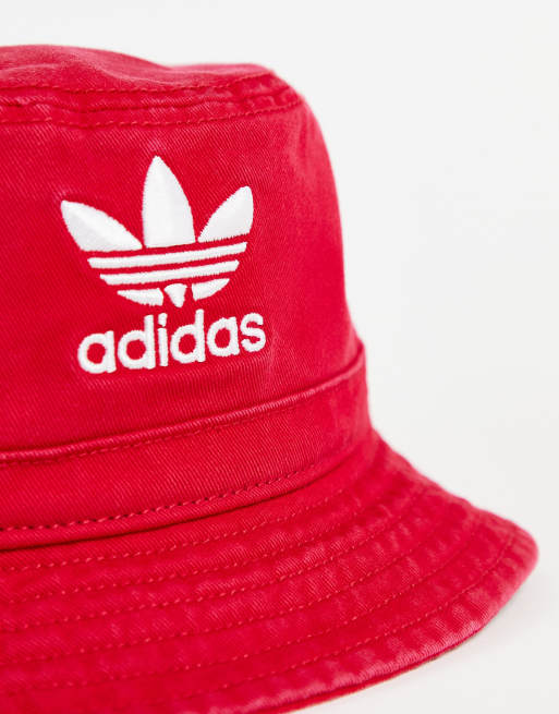 Red bucket store hat adidas