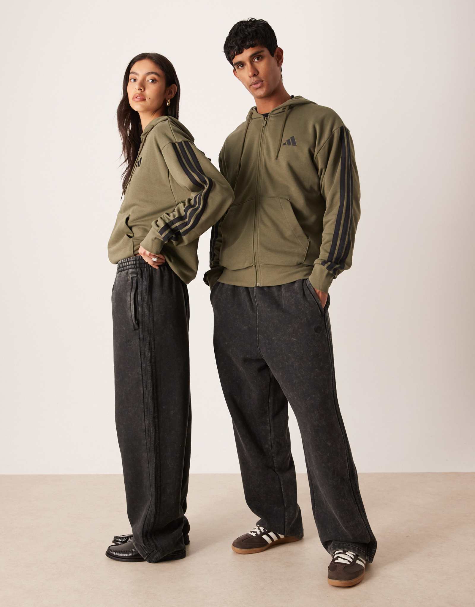 спортивные брюки adidas Originals с прямыми штанинами черного цвета