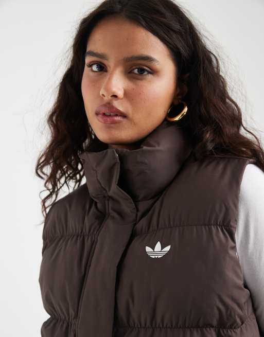 adidas Originals wattierte Weste in Braun, 3 von 4
