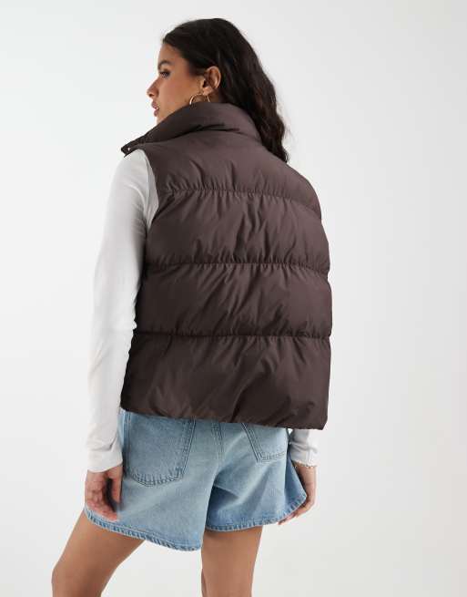 adidas Originals wattierte Weste in Braun, 4 von 4