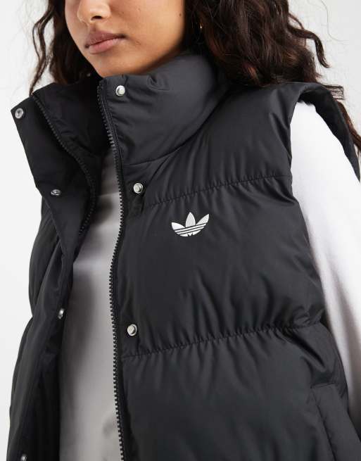 adidas Originals wattierte Weste in Schwarz, 3 von 4
