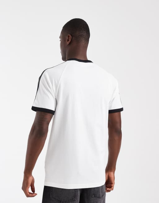 adidas Originals – Weißes T-Shirt mit drei Streifen, 5 von 5