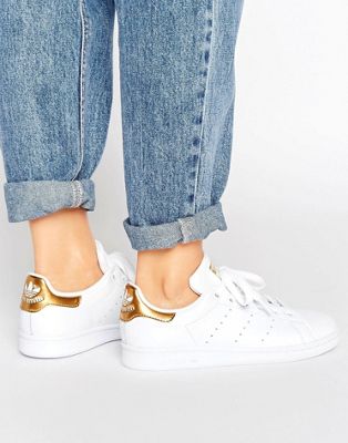 gold stan smiths womens