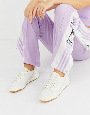 adidas Originals white and lilac Continental 80 trainers | ASOS