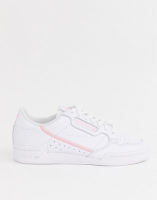 adidas white pink trainers