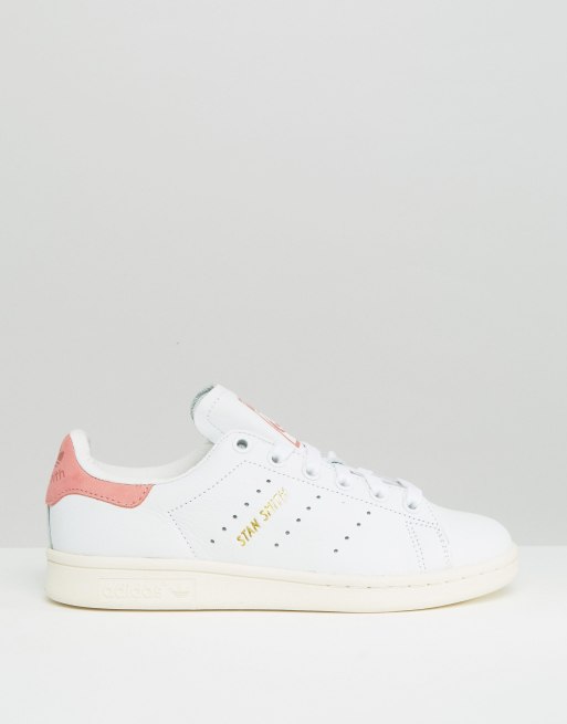 Adidas originals stan shop smith pink and white