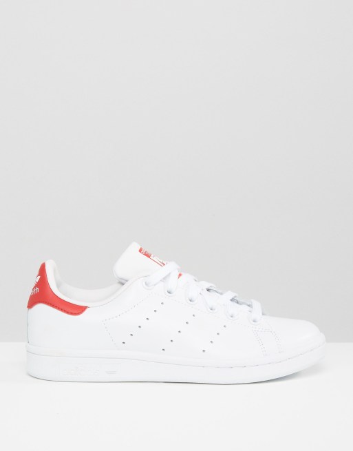 Originals white and outlet red stan smith trainers