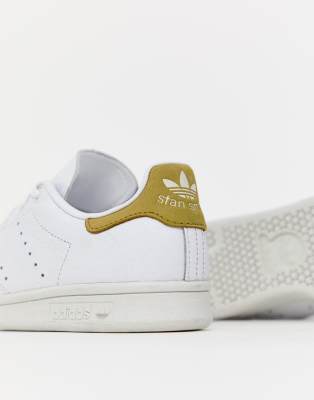 white and yellow stan smith