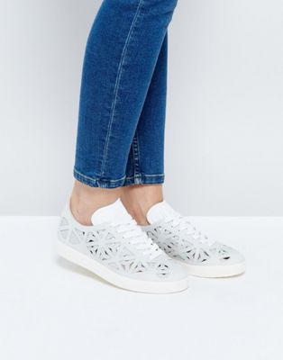 adidas lace cut out sneakers